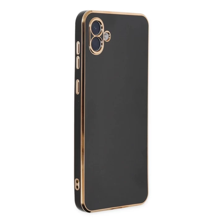 Samsung Galaxy A04E Kılıf Volet Silikon - Siyah
