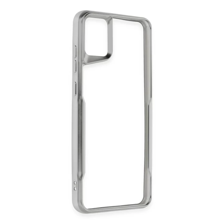 Samsung Galaxy A05 Kılıf Boyi Silikon Kapak - Gümüş