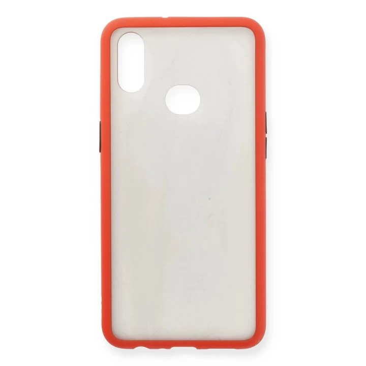Samsung Galaxy A10S Kılıf Montreal Silikon Kapak - Kırmızı