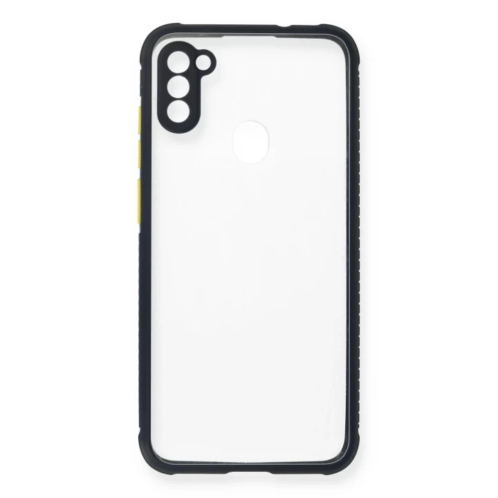 Samsung Galaxy A11 Kılıf Miami Şeffaf Silikon - Lacivert