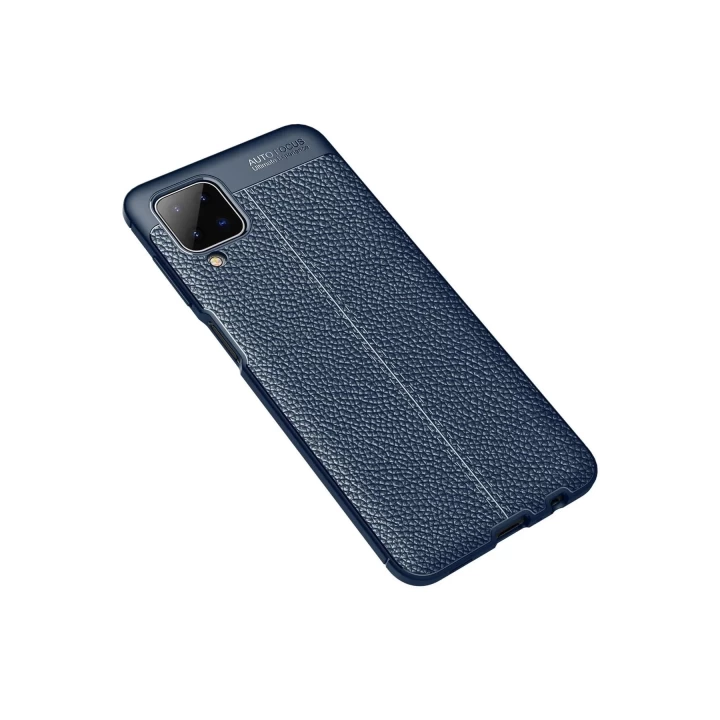 Samsung Galaxy A12 Kılıf Auto Focus Kapak - Lacivert