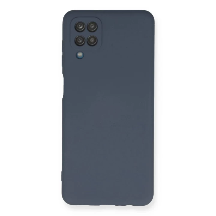 Samsung Galaxy A12 Kılıf Nano içi Kadife Silikon - Gri