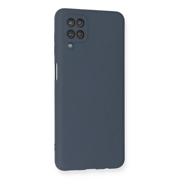 Samsung Galaxy A12 Kılıf Nano içi Kadife Silikon - Gri