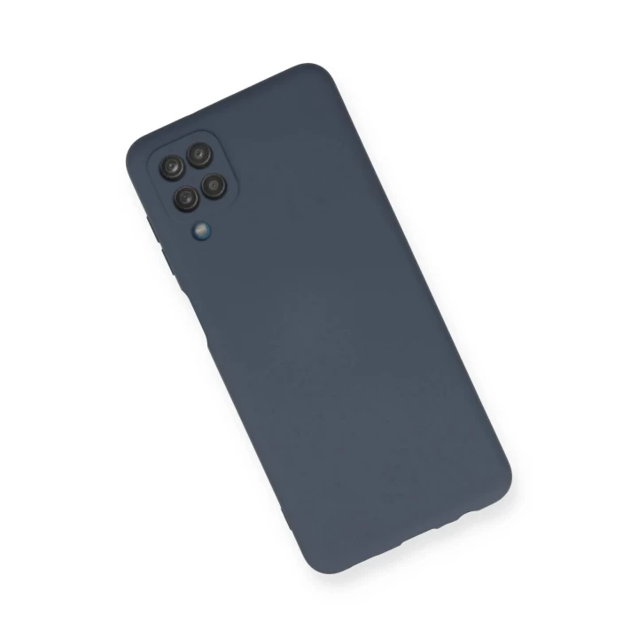 Samsung Galaxy A12 Kılıf Nano içi Kadife Silikon - Gri