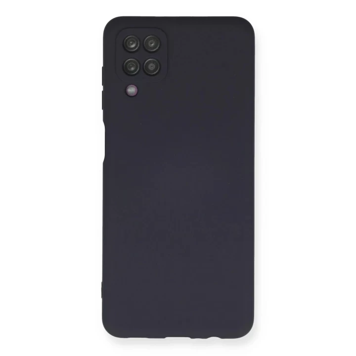 Samsung Galaxy A12 Kılıf Nano içi Kadife Silikon - Lacivert