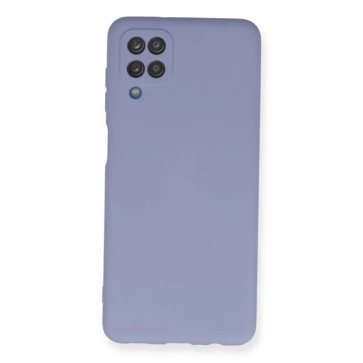 Samsung Galaxy A12 Kılıf Nano içi Kadife Silikon - Lila