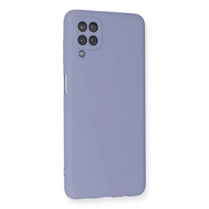 Samsung Galaxy A12 Kılıf Nano içi Kadife Silikon - Lila