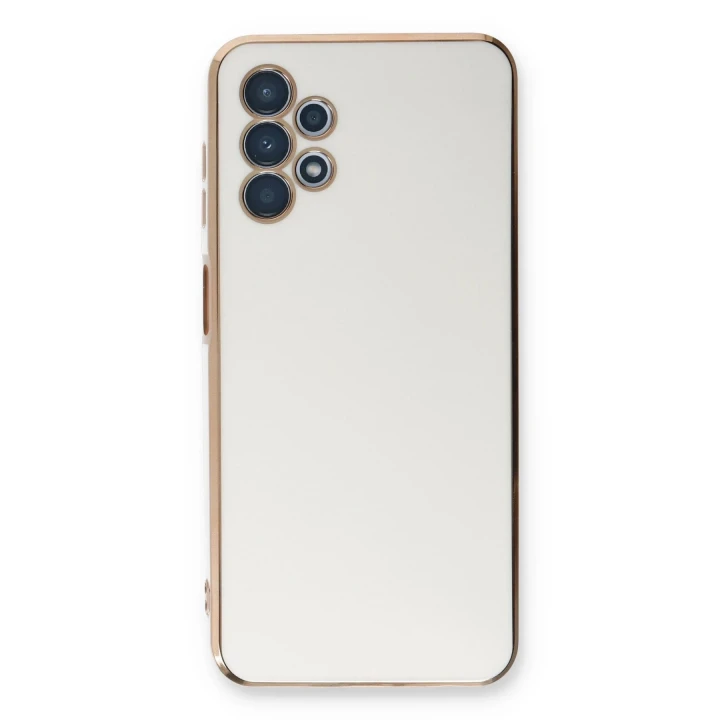 Samsung Galaxy A13 4G Kılıf Volet Silikon - Beyaz