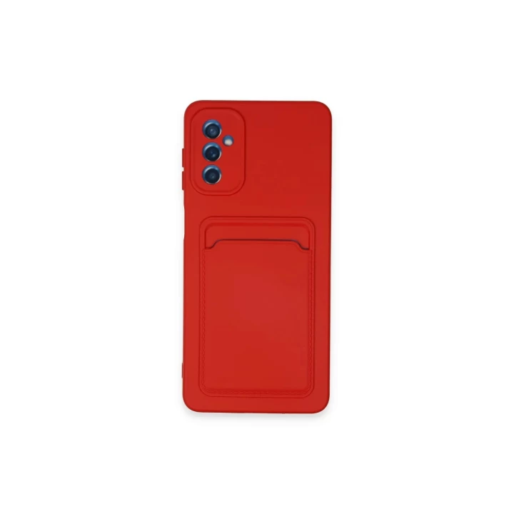 Samsung Galaxy A14 4G Kılıf Kelvin Kartvizitli Silikon - Kırmızı