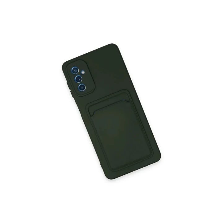Samsung Galaxy A14 4G Kılıf Kelvin Kartvizitli Silikon - Koyu Yeşil