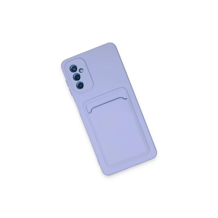 Samsung Galaxy A14 4G Kılıf Kelvin Kartvizitli Silikon - Lila