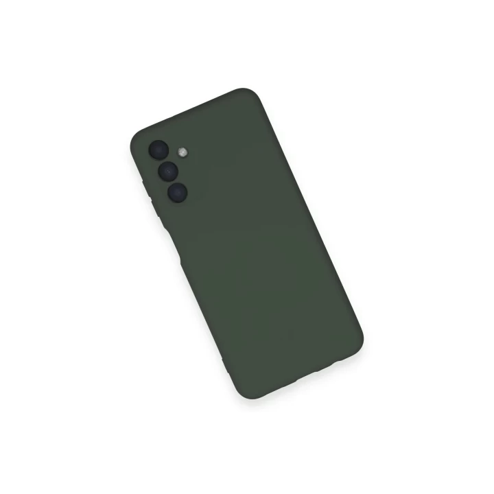 Samsung Galaxy A14 4G Kılıf Nano içi Kadife Silikon - Koyu Yeşil