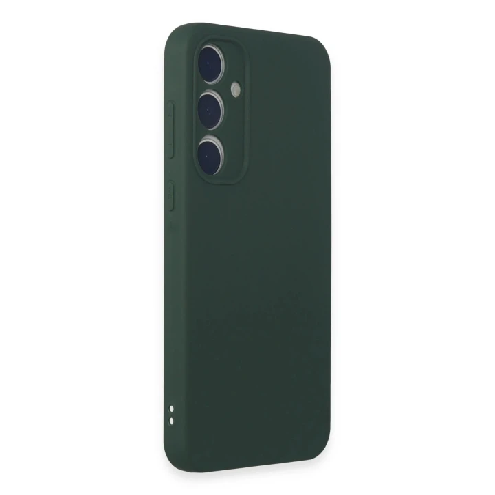 Samsung Galaxy A15 4G Kılıf First Silikon - Koyu Yeşil