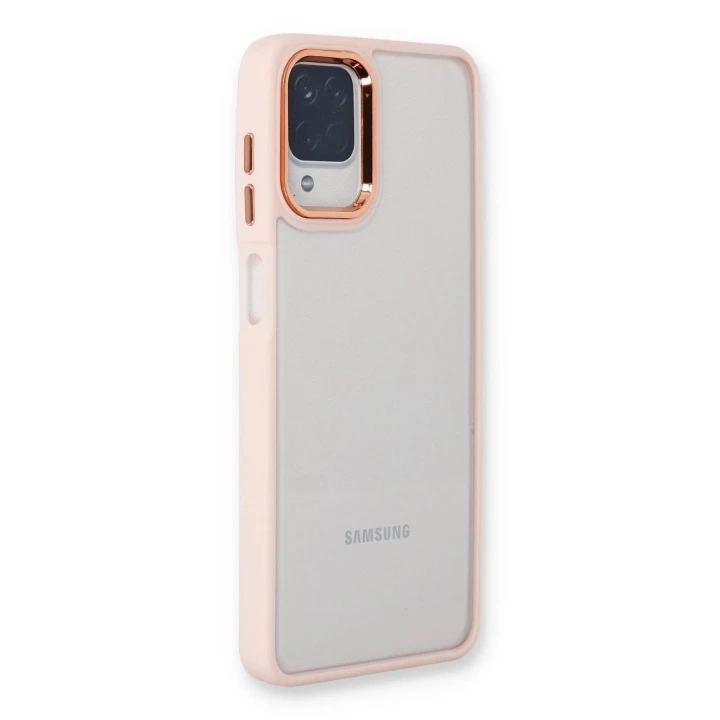 Samsung Galaxy A22 Kılıf Dora Kapak - Pudra
