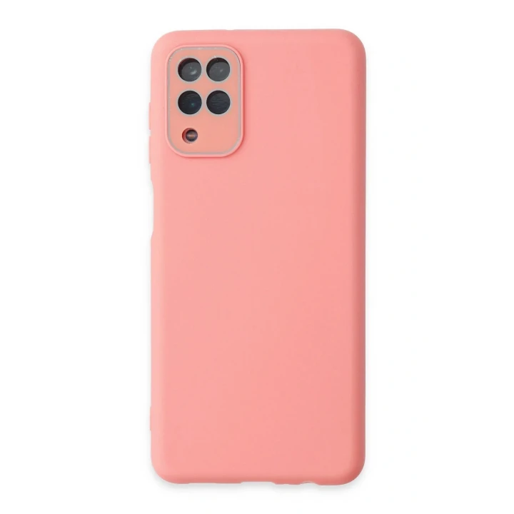Samsung Galaxy A22 Kılıf Lansman Glass Kapak - Pembe