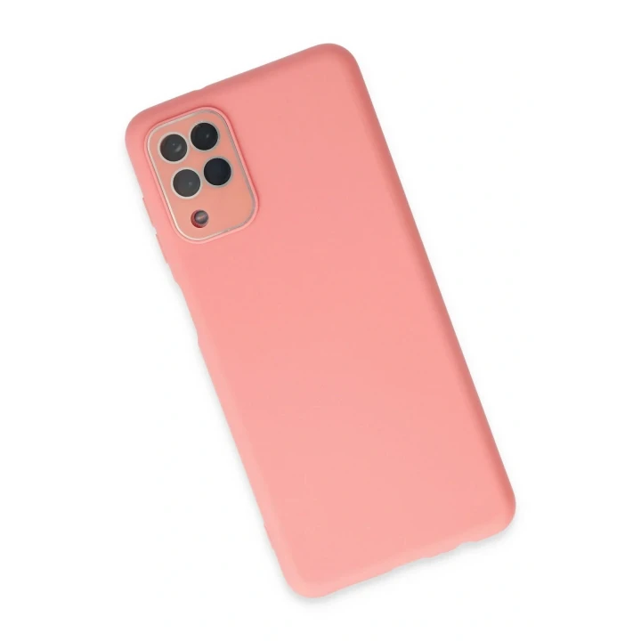 Samsung Galaxy A22 Kılıf Lansman Glass Kapak - Pembe