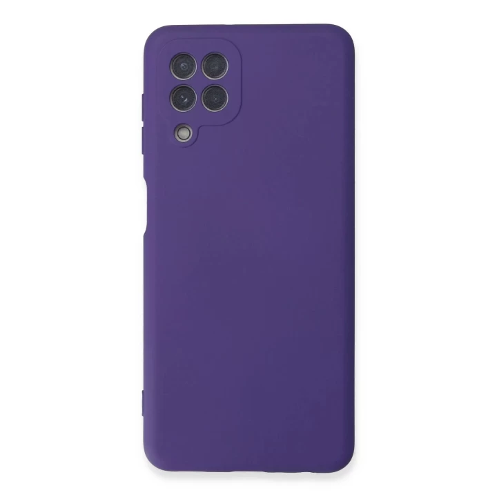 Samsung Galaxy A22 Kılıf Nano içi Kadife Silikon - Mor