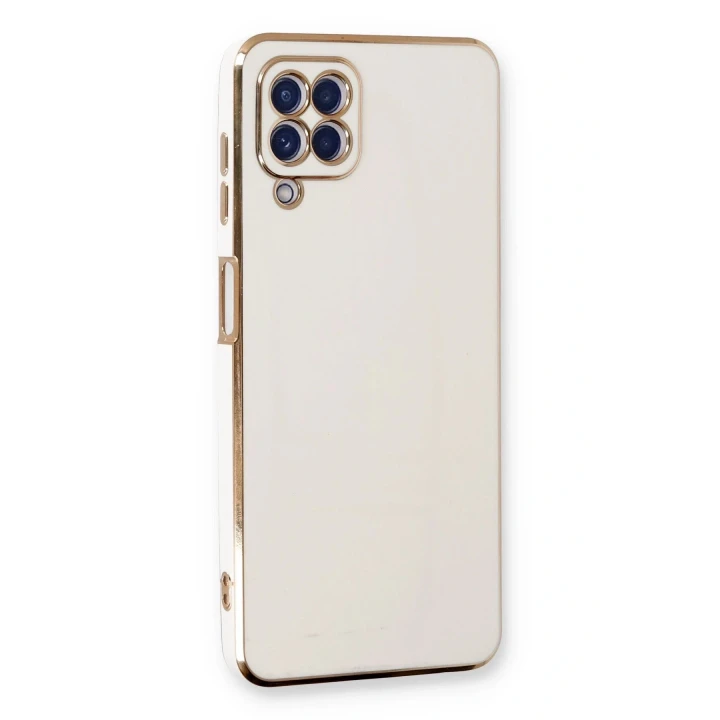 Samsung Galaxy A22 Kılıf Volet Silikon - Beyaz