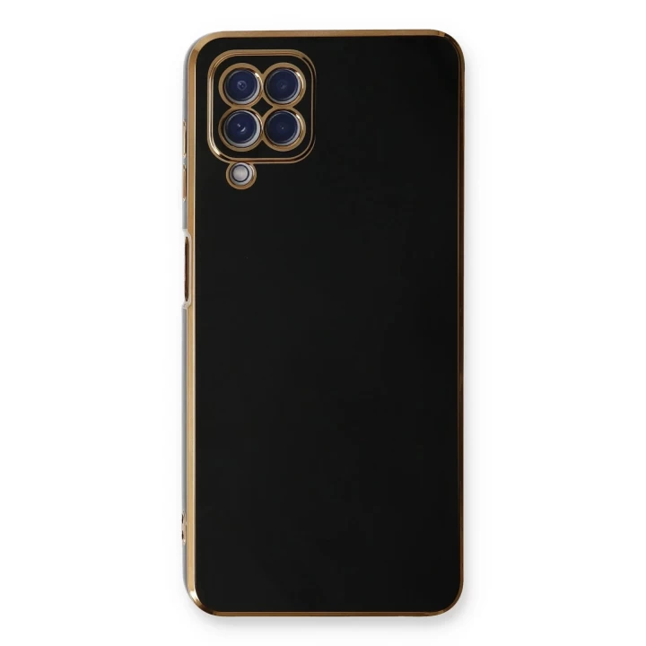 Samsung Galaxy A22 Kılıf Volet Silikon - Siyah