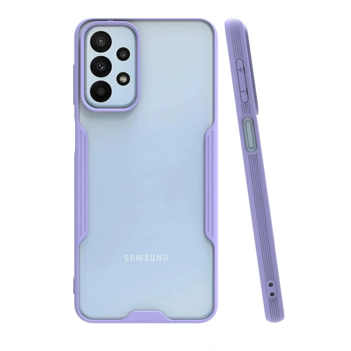 Samsung Galaxy A23 4G Kılıf Platin Silikon - Lila