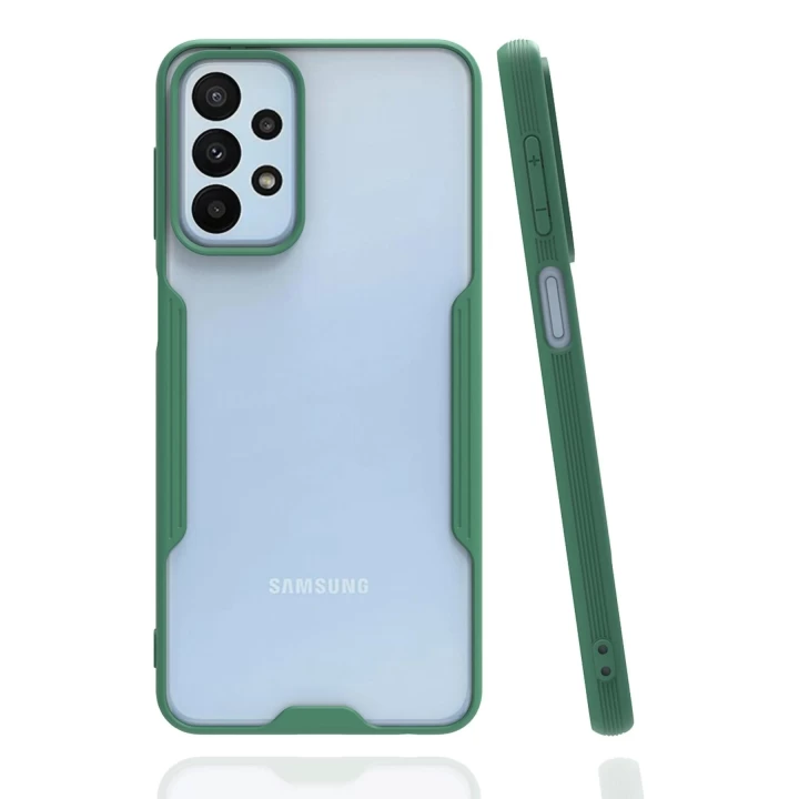 Samsung Galaxy A23 4G Kılıf Platin Silikon - Yeşil