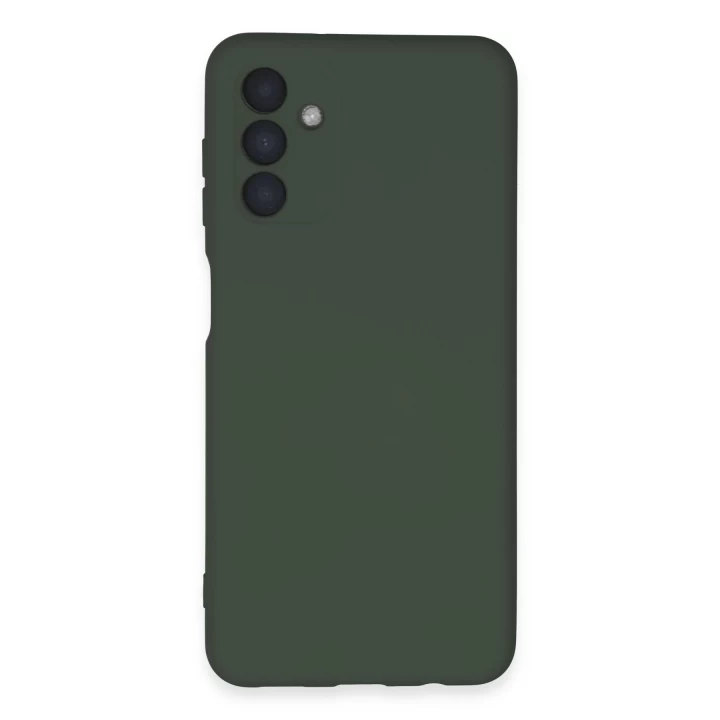 Samsung Galaxy A24 4G Kılıf Nano içi Kadife Silikon - Koyu Yeşil