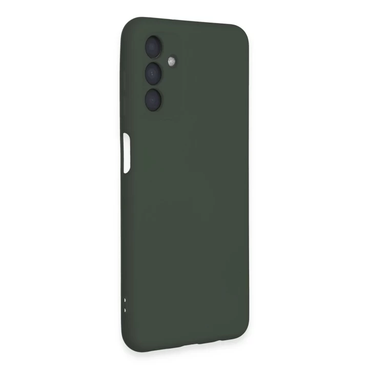 Samsung Galaxy A24 4G Kılıf Nano içi Kadife Silikon - Koyu Yeşil