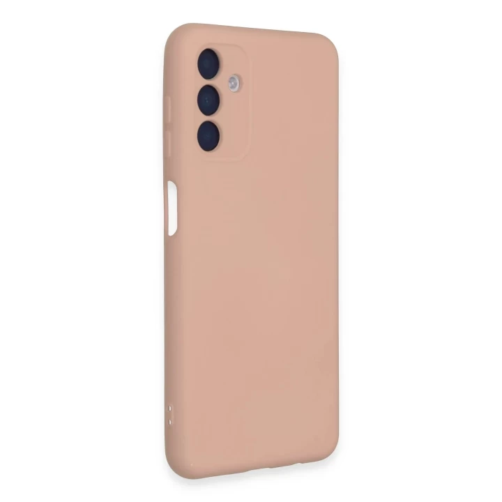 Samsung Galaxy A24 4G Kılıf Nano içi Kadife Silikon - Pudra