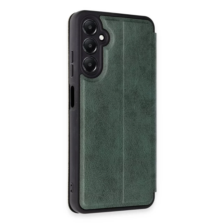 Samsung Galaxy A25 5G Kılıf Flip Cover - Koyu Yeşil