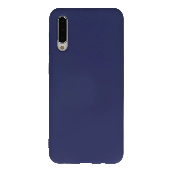 Samsung Galaxy A30S Kılıf Nano içi Kadife Silikon - Lacivert