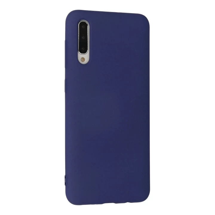 Samsung Galaxy A30S Kılıf Nano içi Kadife Silikon - Lacivert