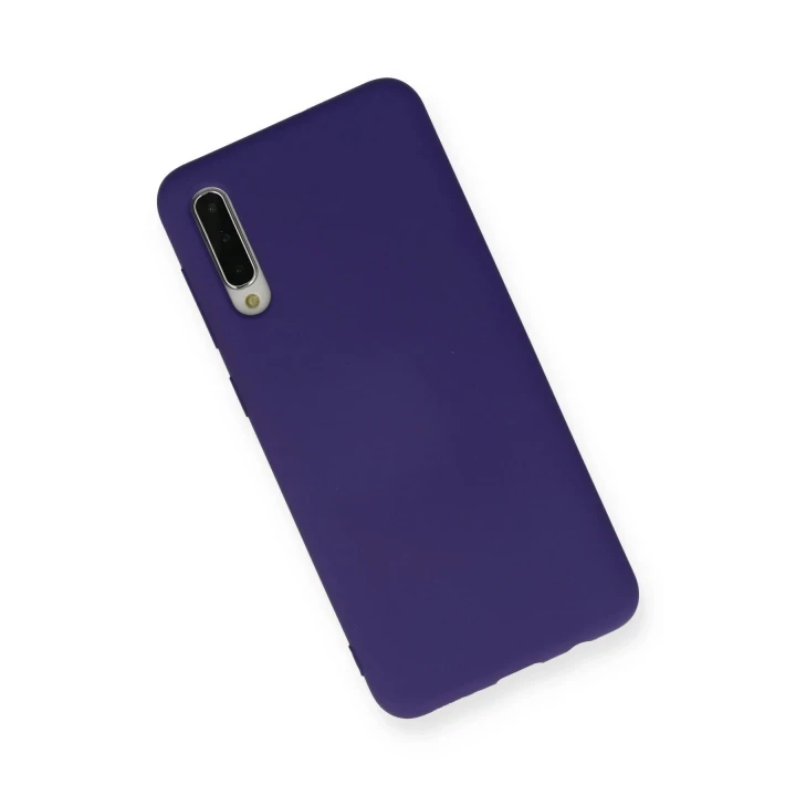 Samsung Galaxy A30S Kılıf Nano içi Kadife Silikon - Mor