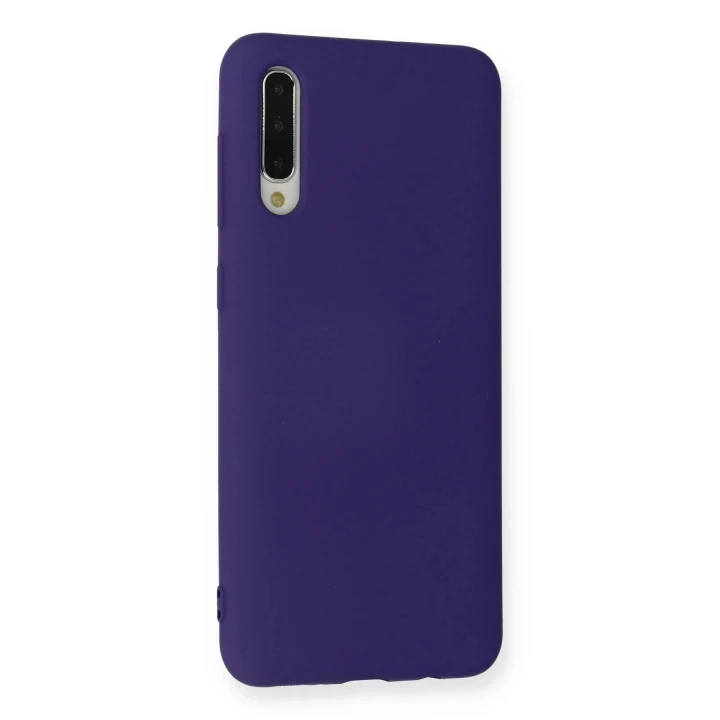Samsung Galaxy A30S Kılıf Nano içi Kadife Silikon - Mor