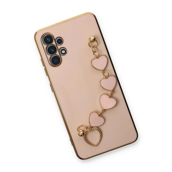 Samsung Galaxy A32 Kılıf Esila Silikon - Pudra