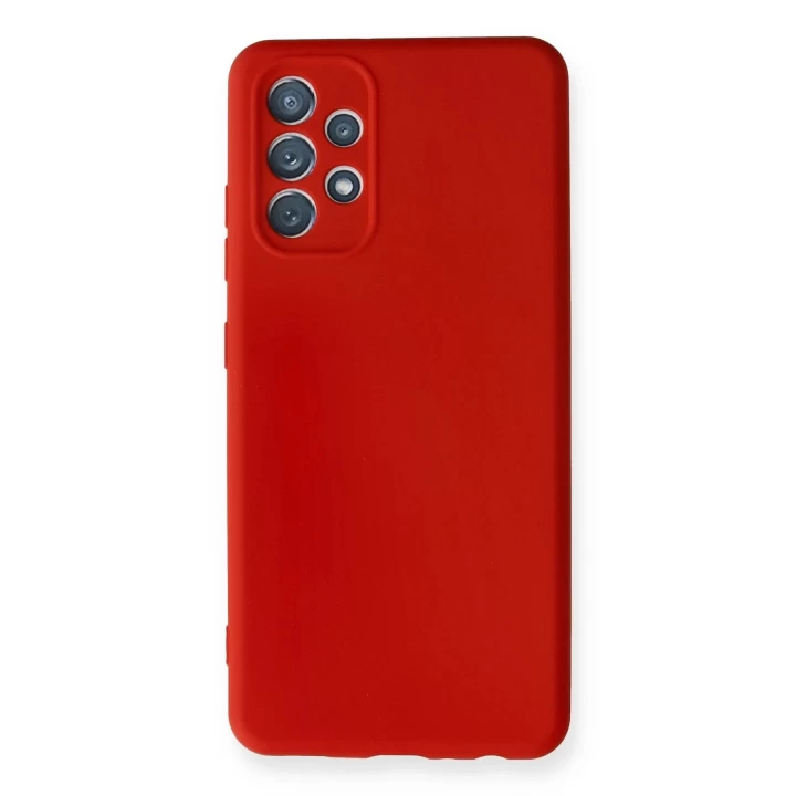 Samsung Galaxy A32 Kılıf Nano içi Kadife Silikon - Kırmızı
