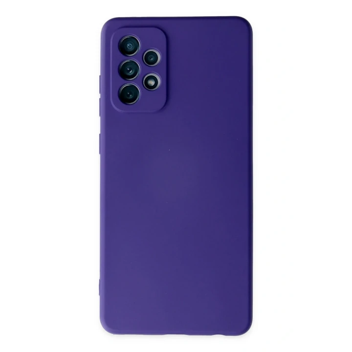 Samsung Galaxy A32 Kılıf Nano içi Kadife Silikon - Mor