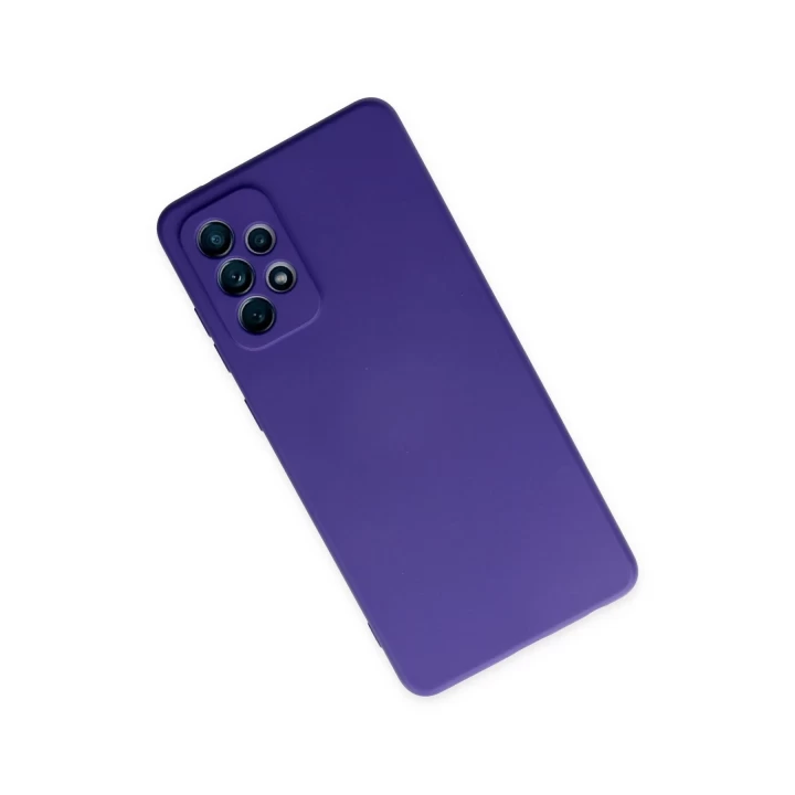 Samsung Galaxy A32 Kılıf Nano içi Kadife Silikon - Mor