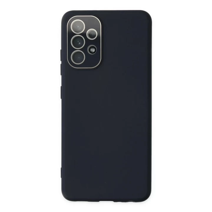 Samsung Galaxy A33 5G Kılıf Lansman Glass Kapak - Lacivert