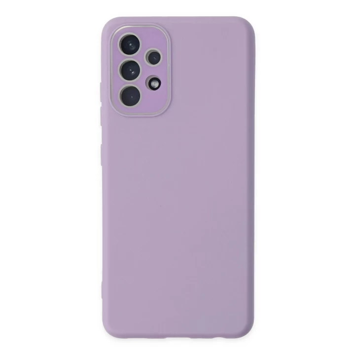 Samsung Galaxy A33 5G Kılıf Lansman Glass Kapak - Lila