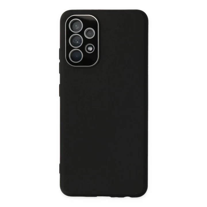 Samsung Galaxy A33 5G Kılıf Lansman Glass Kapak - Siyah