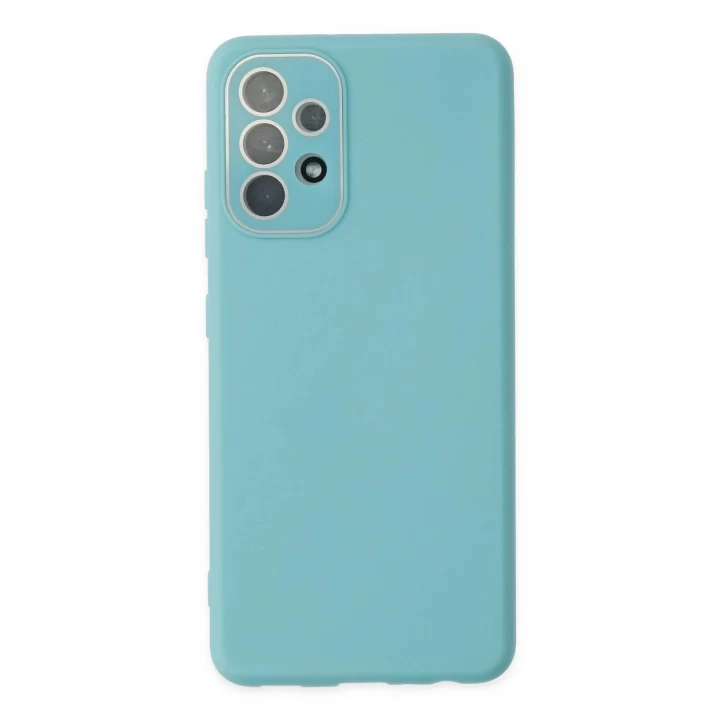 Samsung Galaxy A33 5G Kılıf Lansman Glass Kapak - Turkuaz