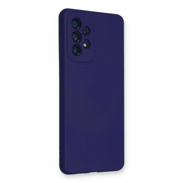 Samsung Galaxy A33 5G Kılıf Nano içi Kadife Silikon - Mor