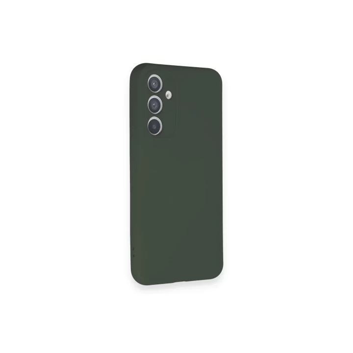 Samsung Galaxy A34 5G Kılıf Nano içi Kadife Silikon - Koyu Yeşil