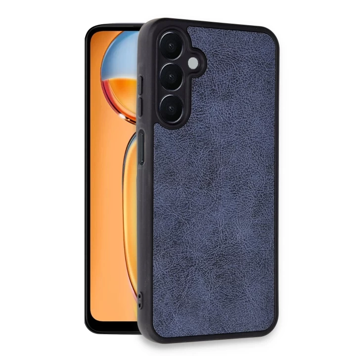 Samsung Galaxy A35 5G Kılıf Aras Deri Kapak - Lacivert