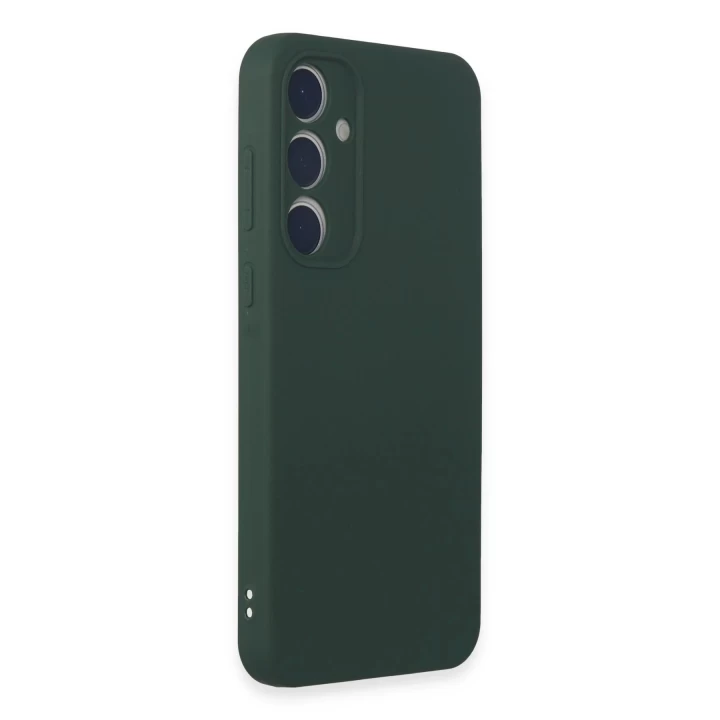 Samsung Galaxy A35 5G Kılıf First Silikon - Koyu Yeşil