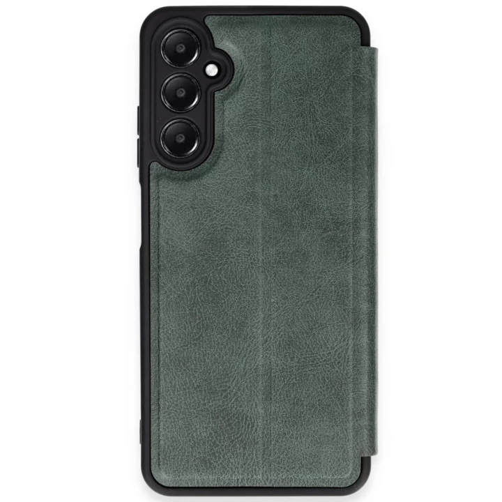 Samsung Galaxy A35 5G Kılıf Flip Cover - Koyu Yeşil