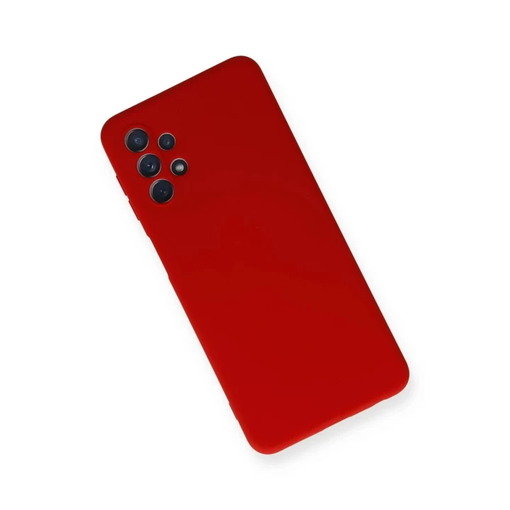 Samsung Galaxy A52 Kılıf Nano içi Kadife Silikon - Kırmızı