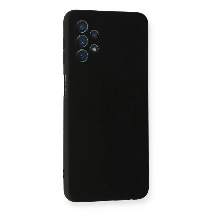 Samsung Galaxy A52 Kılıf Nano içi Kadife Silikon - Siyah
