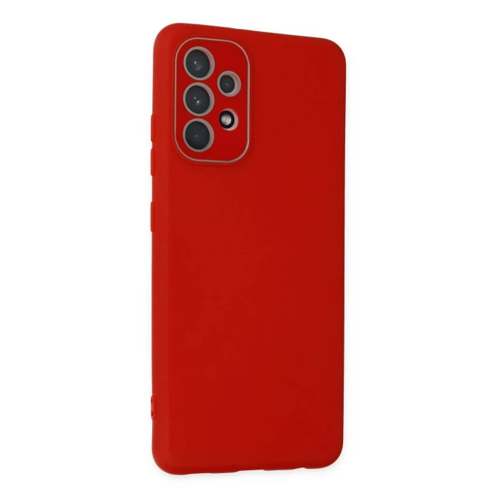 Samsung Galaxy A53 5G Kılıf Lansman Glass Kapak - Kırmızı