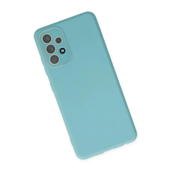 Samsung Galaxy A53 5G Kılıf Lansman Glass Kapak - Turkuaz